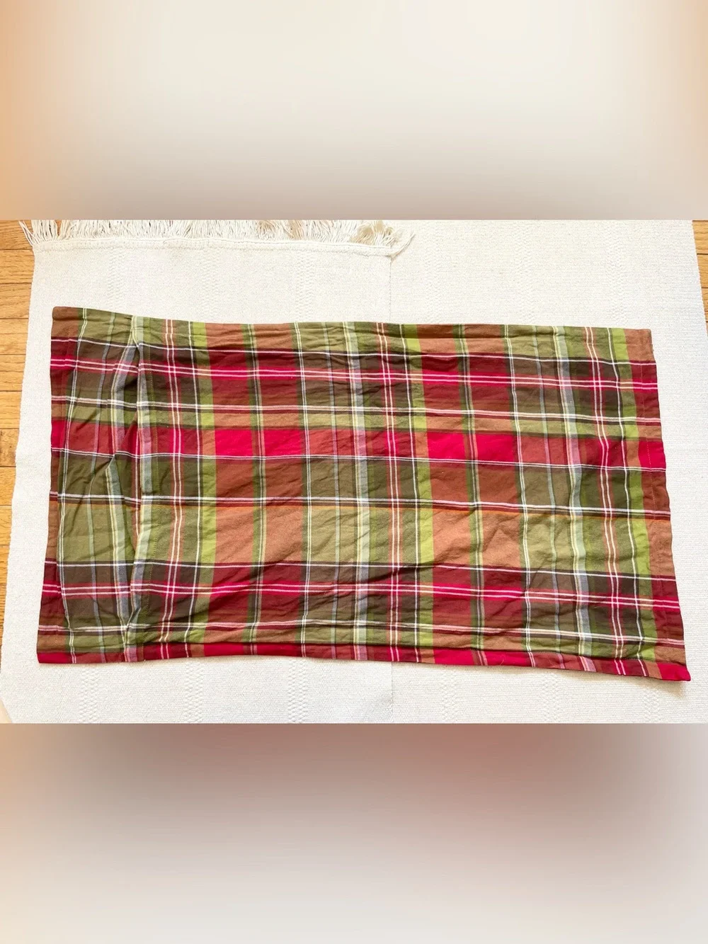 POTTERY BARN Tahoe Plaid KING Cal King Duvet Cover And Pilllow Cases Cabin